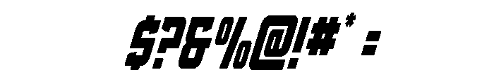 Phantom Storm Condensed Italic Font OTHER CHARS