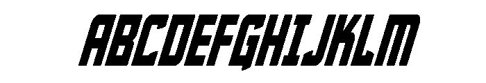 Phantom Storm Condensed Italic Font UPPERCASE