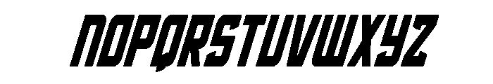 Phantom Storm Condensed Italic Font UPPERCASE