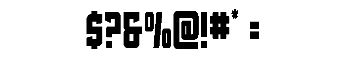 Phantom Storm Condensed Font OTHER CHARS