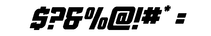 Phantom Storm Expanded Italic Font OTHER CHARS