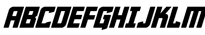 Phantom Storm Expanded Italic Font UPPERCASE