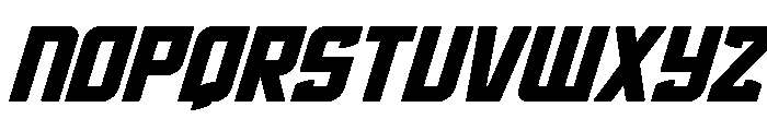 Phantom Storm Expanded Italic Font UPPERCASE