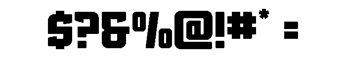 Phantom Storm Expanded Font OTHER CHARS