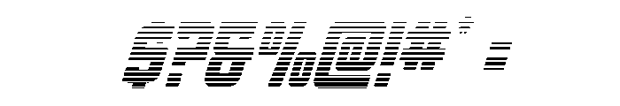 Phantom Storm Gradient Italic Font OTHER CHARS