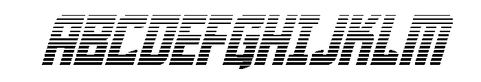 Phantom Storm Gradient Italic Font UPPERCASE