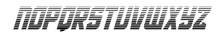 Phantom Storm Gradient Italic Font UPPERCASE