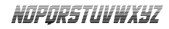 Phantom Storm Gradient Italic Font LOWERCASE