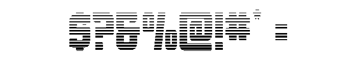 Phantom Storm Gradient Font OTHER CHARS