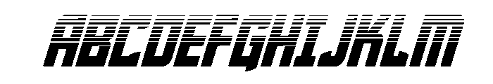 Phantom Storm Halftone Italic Font UPPERCASE