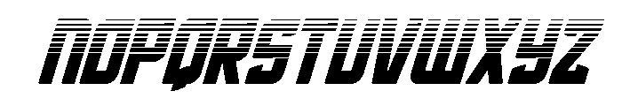 Phantom Storm Halftone Italic Font UPPERCASE