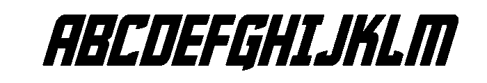 Phantom Storm Italic Font UPPERCASE