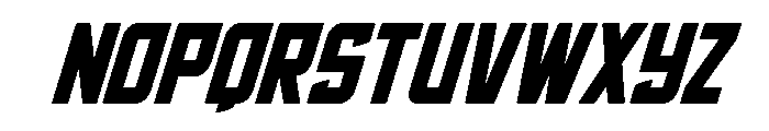 Phantom Storm Italic Font LOWERCASE