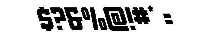 Phantom Storm Leftalic Font OTHER CHARS