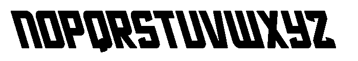 Phantom Storm Leftalic Font UPPERCASE