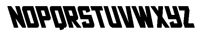 Phantom Storm Leftalic Font LOWERCASE