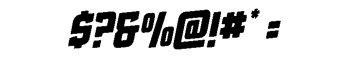 Phantom Storm Rotalic Font OTHER CHARS