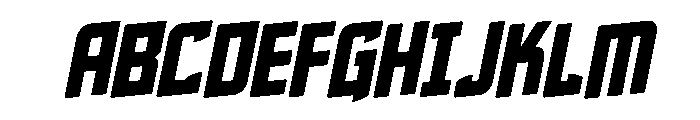 Phantom Storm Rotalic Font UPPERCASE