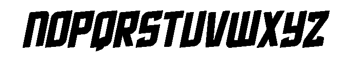 Phantom Storm Rotalic Font UPPERCASE