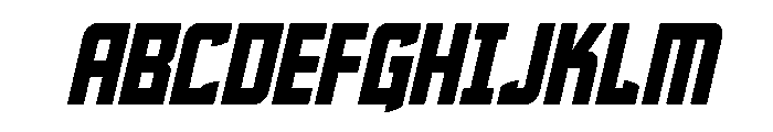 Phantom Storm Semi-Italic Font UPPERCASE