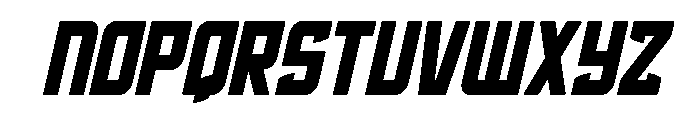 Phantom Storm Semi-Italic Font UPPERCASE
