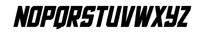 Phantom Storm Semi-Italic Font LOWERCASE