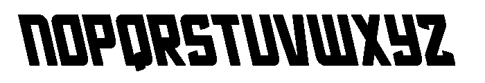 Phantom Storm Semi-Leftalic Font UPPERCASE