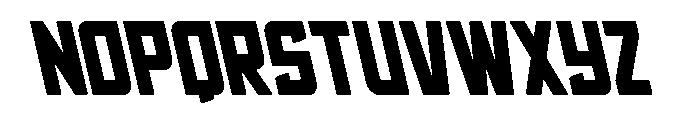Phantom Storm Semi-Leftalic Font LOWERCASE