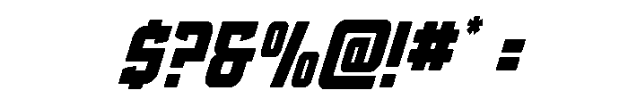 Phantom Storm Spaced Italic Font OTHER CHARS