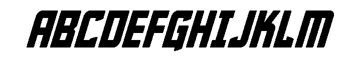Phantom Storm Spaced Italic Font UPPERCASE