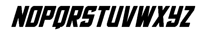 Phantom Storm Spaced Italic Font LOWERCASE