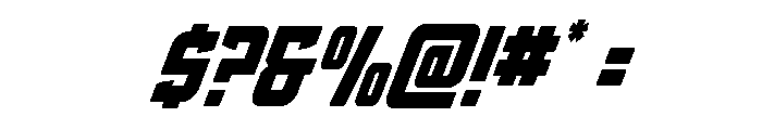 Phantom Storm Super-Italic Font OTHER CHARS