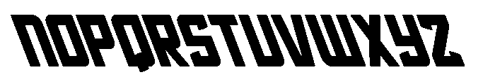 Phantom Storm Super-Leftalic Font UPPERCASE