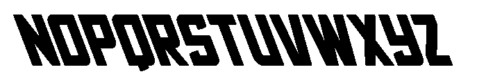 Phantom Storm Super-Leftalic Font LOWERCASE