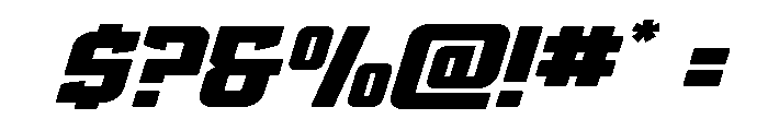 Phantom Storm Wide Italic Font OTHER CHARS