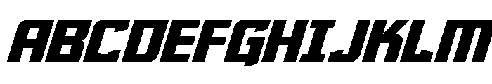 Phantom Storm Wide Italic Font UPPERCASE