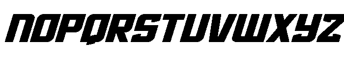 Phantom Storm Wide Italic Font UPPERCASE