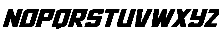 Phantom Storm Wide Italic Font LOWERCASE