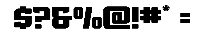 Phantom Storm Wide Font OTHER CHARS