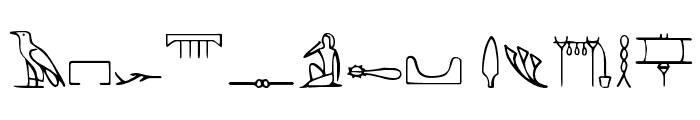 PharaohGlyph Medium Font UPPERCASE