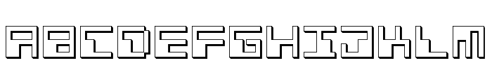 Phaser Bank 3D Font LOWERCASE