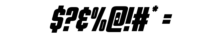 Phenomicon Super-Italic Font OTHER CHARS
