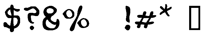Phexometa Regular Font OTHER CHARS