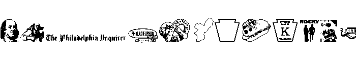 Philly Dings Font UPPERCASE