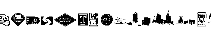 Philly Dings Font LOWERCASE