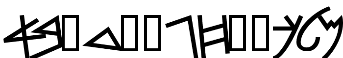 PhoenicianMoabite Bold Font UPPERCASE