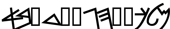 PhoenicianMoabite Bold Font LOWERCASE