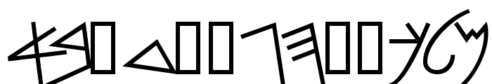 PhoenicianMoabite Normal Font LOWERCASE
