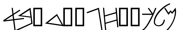 PhoenicianMoabite Thin Font UPPERCASE