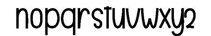 Phone Font LOWERCASE